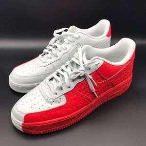 SOLD Nike Air Force 1 '07 Low Split Grey Red White